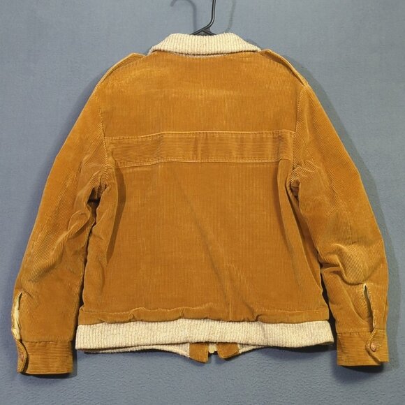 McGregor VTG Bomber Jacket Men's 40 Brown Corduroy Knit Lining Epaulets Aviator - Picture 10 of 13